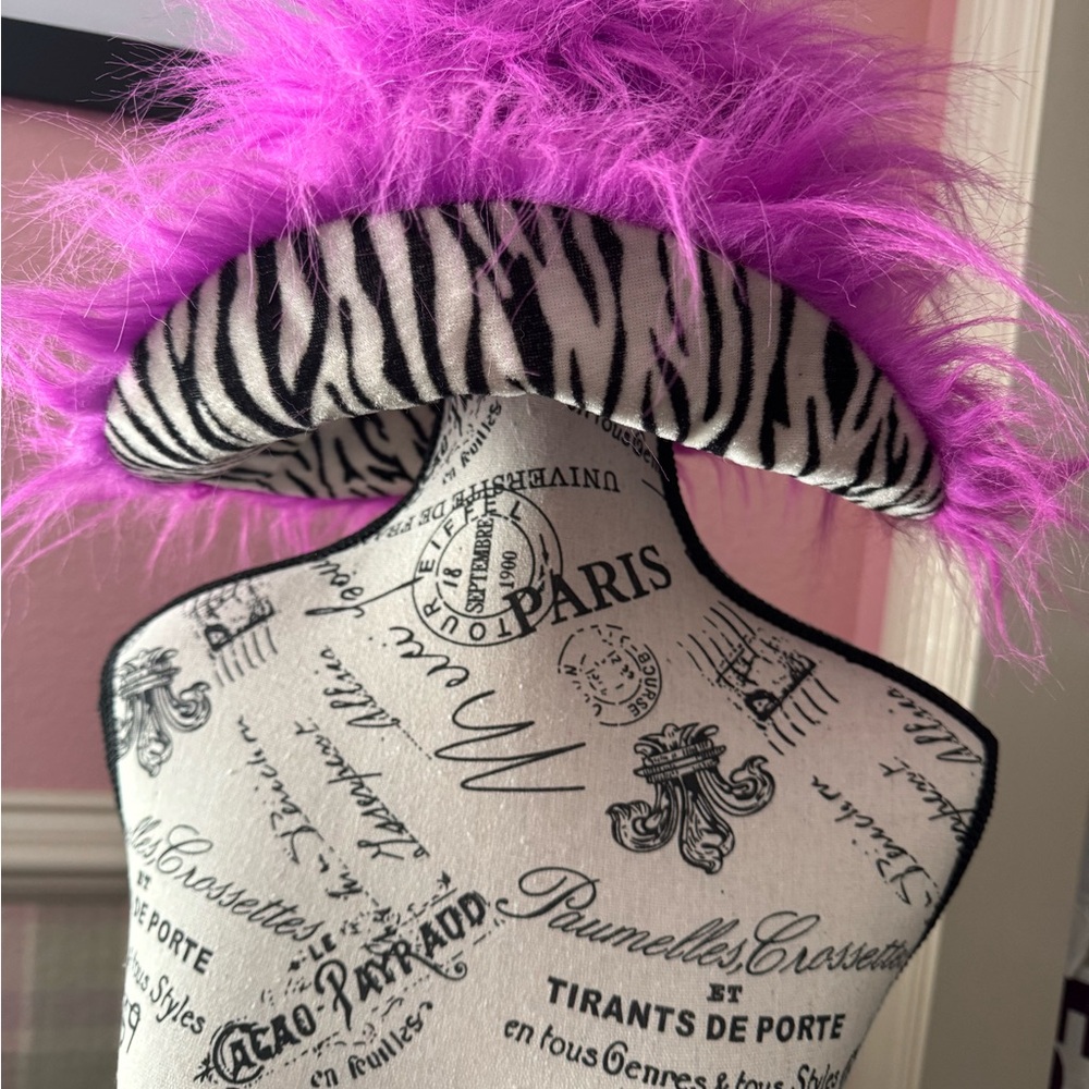 Vibrant Furry Pink Hat.